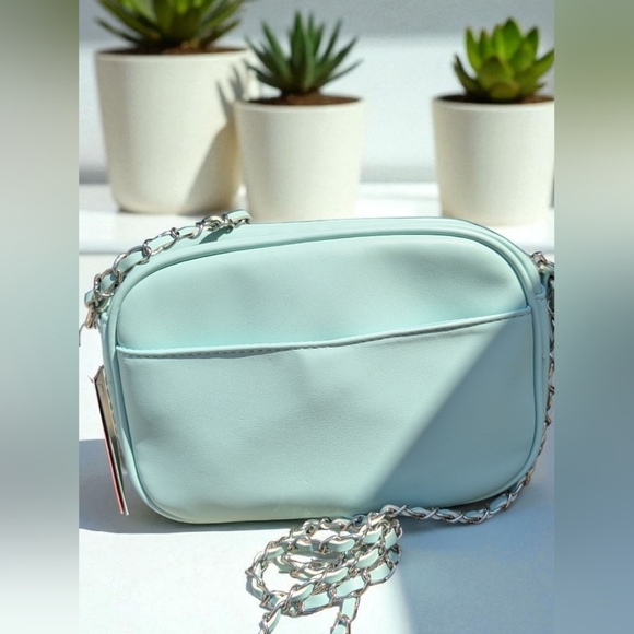 BADGLEY MISCHKA - Quilted Camera Bag - Vegan Leather  Green (New) - Picture 7 of 12